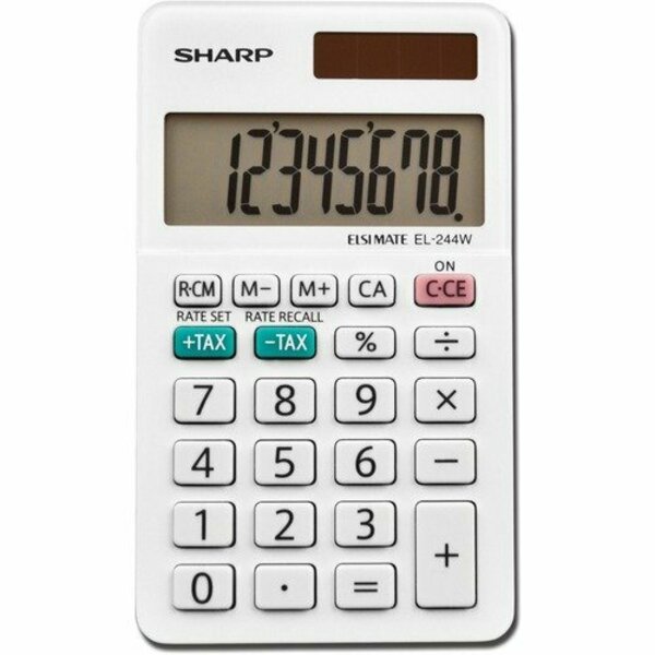 Sharp Electronics CALC, POCKET, 8-DIGIT, WE SHREL244WB